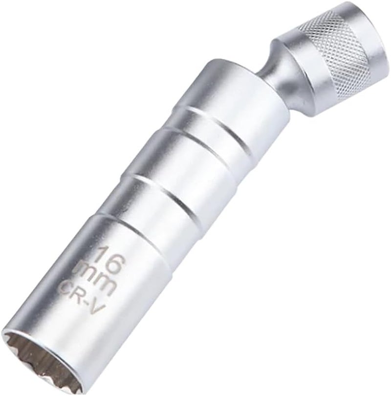 Resze 5/8-Inch（16mm） Thin Wall Spark Plug Socket,12 Points 3/8" Drive Spark Plug Socket,Car Tools,Magnetic Rotating,360-Degree Swivel,Suitable for Most Motorcycle,Car,SUV - Image 1